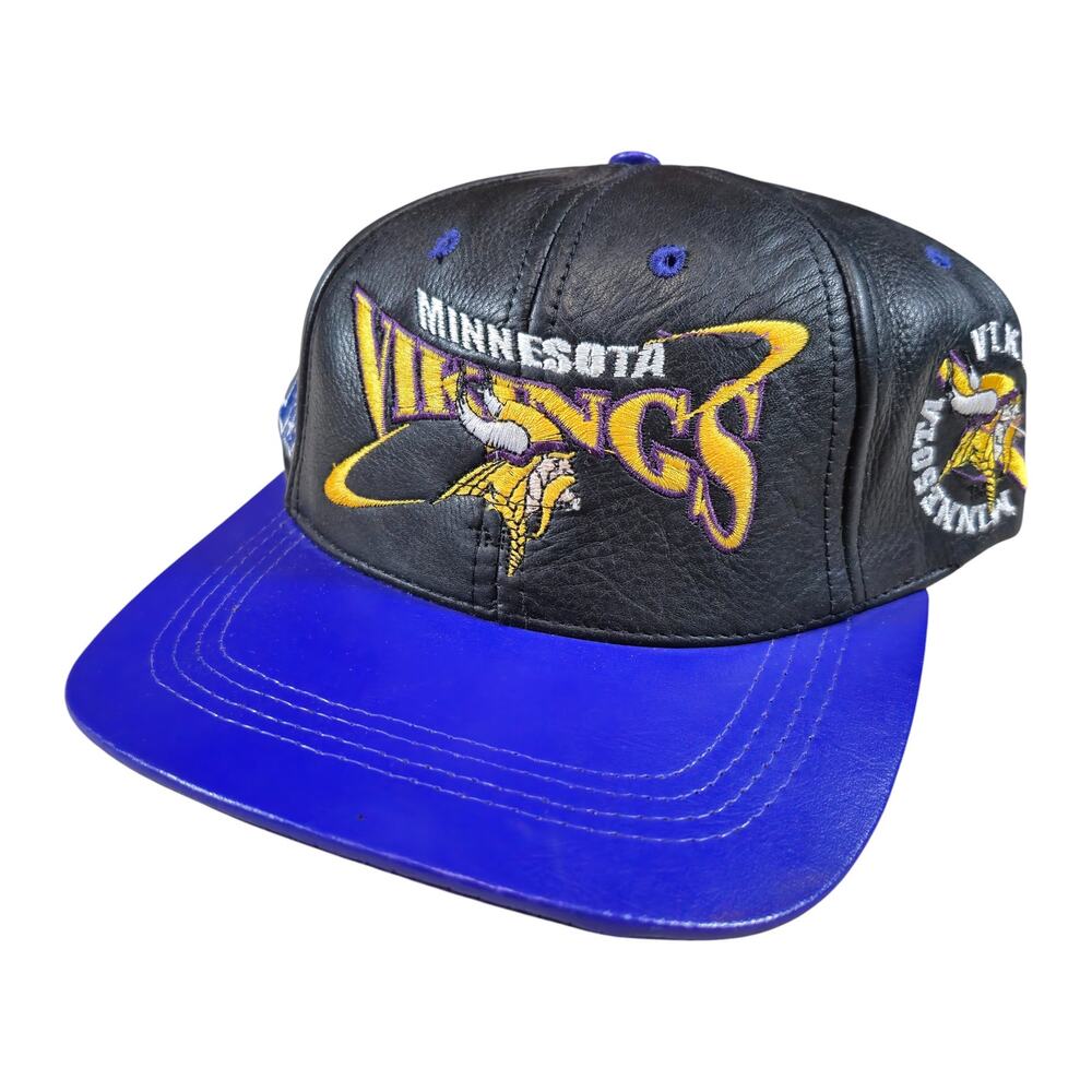 Vintage Minnesota Vikings Two Tone Leather Strapback